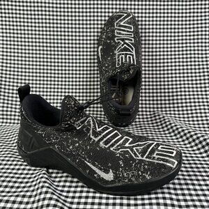 Nike React Metcon Mens Black & White Speckle Slip On Streetwear Running Sneakers